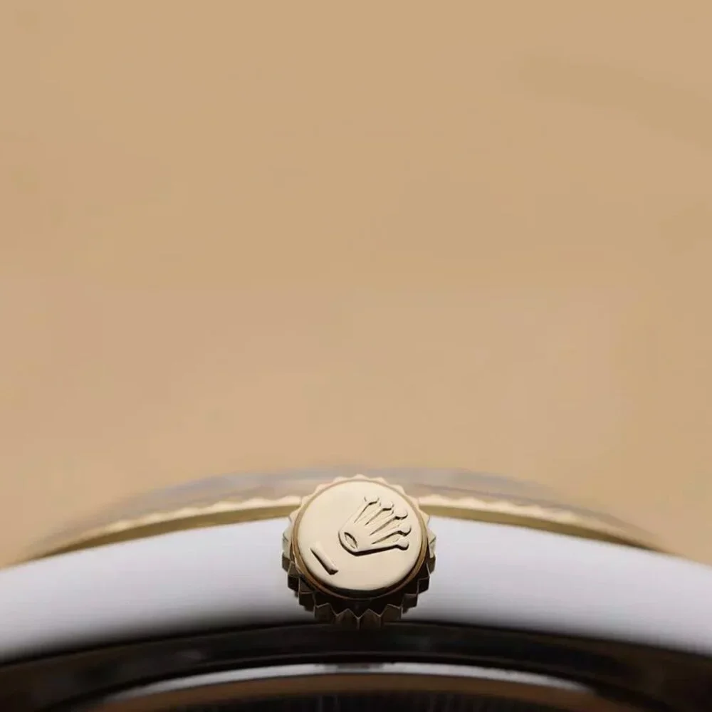 ROLEX 18K MEN'S GOLD SILVER TWO TONE WATCH